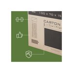 Pack and Move - Carton de protection pour TV - Déménagement écran plat - 100 x 15 x 70 cm - Carton renforcé