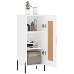 vidaXL Buffet blanc 34 5x34x90 cm bois d'ingénierie