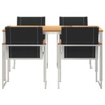 vidaXL Ensemble de salle à manger pour jardin 5 Pièces
