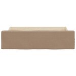 vidaXL Tiroirs de lit 2 Pièces cappuccino bois d'ingénierie et similicuir