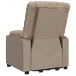 vidaXL Fauteuil Cappuccino Similicuir