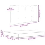 vidaXL Coussin de canapé d'extérieur 2 Pièces Anthracite Polyester