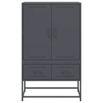 vidaXL Buffet haut anthracite 68x39x111 5 cm acier