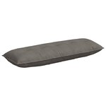 vidaXL Coussin de Dos Gris clair 140 x 50 cm Tissu en velours côtelé