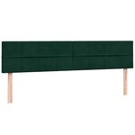 vidaXL Sommier à lattes de lit et matelas vert foncé 180x220cm velours