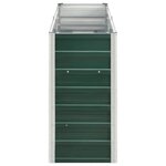 vidaXL Lit surélevé de jardin Acier galvanisé 240x40x77 cm Vert