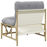 vidaXL Sièges extérieurs 2 pc Gris clair Acier