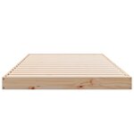 Lit surélevé vidaXL 100x210 cm en bois de pin massif