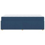 vidaXL Cadre de lit avec matelas Bleu 80 x 200 cm tissu