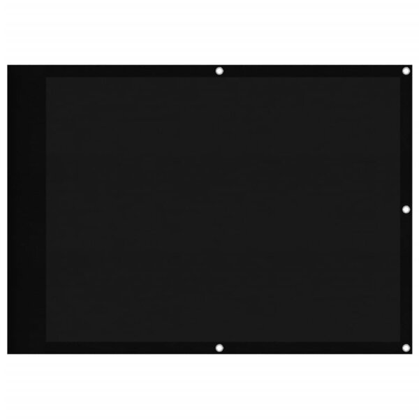 vidaXL Écran de balcon noir 75x700 cm 100  polyester oxford