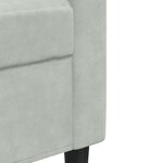 vidaXL Ensemble de canapés 4 Pièces avec coussins Gris clair Velours