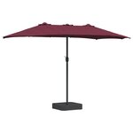 vidaXL Parasol de jardin Bordeaux 385 x 209 x 244 cm