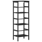vidaXL Étagère Chêne noir 40 x 29 5 x 115 cm Bois d'ingénierie