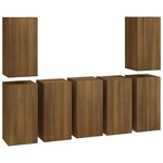 vidaXL Meubles TV 7 Pièces Chêne marron 30 5x30x60 cm Bois d'ingénierie