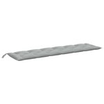 vidaXL Coussins de banc de jardin lot de 2 gris clair mélangé tissu