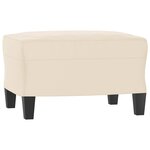 vidaXL Ensemble de canapés 3 Pièces avec coussins beige tissu microfibre