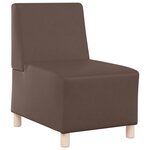 vidaXL Chaises Sofa 3 Pièces Marron 55 x 74 x 82 cm Faux cuir