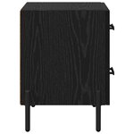 vidaXL Cabinet de chevet 2 Pièces Chêne noir 40 x 35 x 47.5 cm