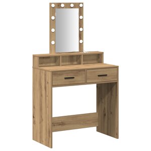 vidaXL Table de Toilette Marron 79 x 41 x 140 cm Bois d'ingénierie