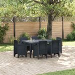 vidaXL Ensemble de salle à manger pour jardin 7 Pièces Anthracite