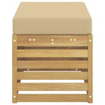 vidaXL Banc de Jardin Blanc 80 x 43 x 45 cm Bois d'Acacia Massif