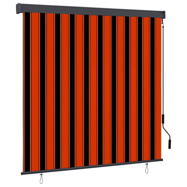 vidaXL Store roulant d'extérieur 170x250 cm Orange et marron