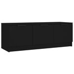 vidaXL Meuble TV Noir 102x35x36 5 cm Bois d'ingénierie