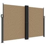 vidaXL Auvent latéral rétractable taupe 160x600 cm
