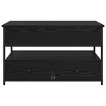 vidaXL Table basse Chêne noir 85 x 50 x 50 cm Bois d'ingénierie