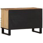 vidaXL Meuble TV 70x34x46 cm bois massif de manguier brut