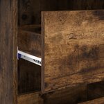 vidaXL Bureau d'écriture marron Chêne fumé Bois d'ingénierie Moyen