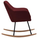 vidaXL Chaise à bascule Rouge bordeaux Tissu