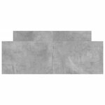 vidaXL Cadre de lit tête de lit et pied de lit gris béton 120x190 cm