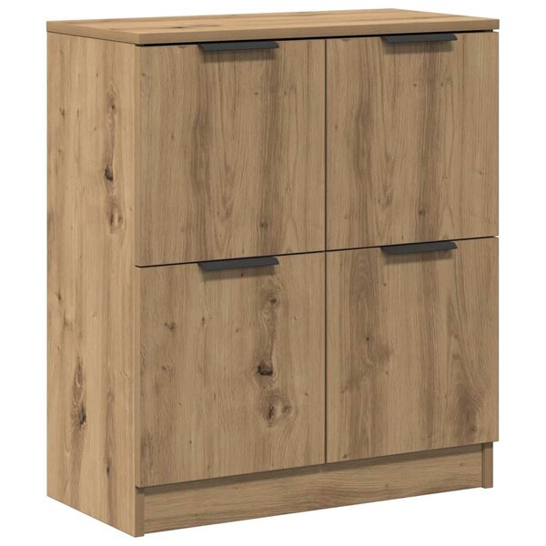 vidaXL Buffet chêne artisanal 60x30x70 cm bois d'ingénierie