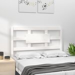 vidaXL Tête de lit Blanc 95 5x4x100 cm Bois massif de pin