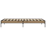 vidaXL Cadre de lit Chêne artisanal 80 x 200 cm Bois d'ingénierie