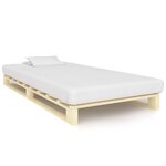 vidaXL Cadre de lit de palette Bois de pin massif 100x200 cm