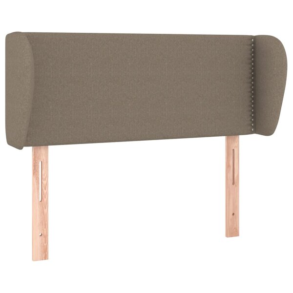vidaXL Tête de lit avec oreilles Taupe 83x23x78/88 cm Tissu