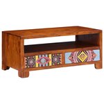 vidaXL Table basse 90x50x40 cm bois d'acacia massif