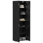 vidaXL Armoire de rangement Chêne noir 70 x 42 5 x 225 cm