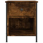 vidaXL Tables de chevet 2 Pièces chêne fumé 40x42x50 cm bois ingénierie