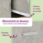 vidaXL Armoire de salle de bain gris béton 60x33x80 cm bois ingénierie