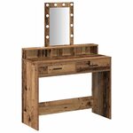 vidaXL Table de Toilette Marron 100 x 41 x 140 cm Bois d'ingénierie
