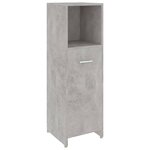 vidaXL Armoire de salle de bain Gris béton 30x30x95 cm Bois ingénierie