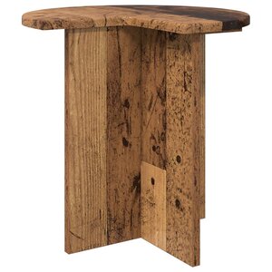 vidaXL Table d'appoint Bois ancien Ø 39 x 38 cm Bois d'ingénierie