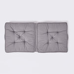 Coussin rehausseur lombaire en coton 50 x 50 cm - Gris ardoise - HOMESCAPES