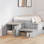 Armoire de rangement vidaXL Gris Sonoma 103x41x40 cm en bois aggloméré