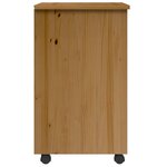 vidaXL Armoire roulante avec tiroirs MOSS bois de pin marron miel