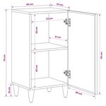 vidaXL Armoires de rangement avec stockage Marron 40 x 33 5 x 75 cm