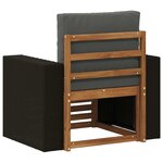 vidaXL Sofa de milieu extérieur Bois d'Acacia Massif Naturel